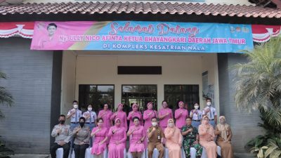 Ketua Bhayangkari Daerah Jawa Timur Resmikan Gedung Bhayangkari dan Toko Pinkss