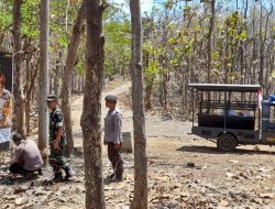 Babinsa Dan Bhabinkamtibmas Taman Krocok Laksanakan Himbauan Karhutla