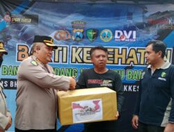 Gelar Bakti Kesehatan Bersama Bid Dokkes Polda Jatim dan RS Bhayangkara Bondowoso di Kalibaru Banyuwangi