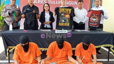 Tujuh Pendekar Pelaku Pengeroyokan Diamankan Satreskrim Polres Tulungagung
