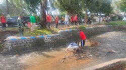 Antisipasi Banjir, TNI – Polri Bersama Pemdes Pancoran Bondowoso Adakan Giat Karya Bhakti