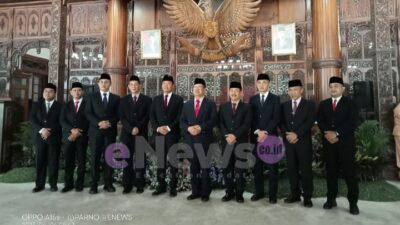 Bupati Maryoto Resmi Lantik Tujuh Pejabat Tinggi Pratama Lingkup Pemkab Tulungagung