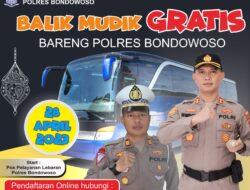 Polres Bondowoso Siapkan Armada Untuk Balik Mudik Gratis Tujuan Surabaya