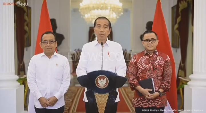 Presiden RI Joko Widodo Saat Mengumumkan Lowongan CASN 2024
